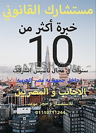 محامى تاسيس الشركات فى مصر 