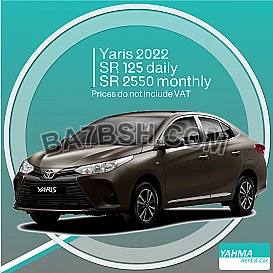 Toyota Yaris 2022 for rent - Free Delivery for monthly rental