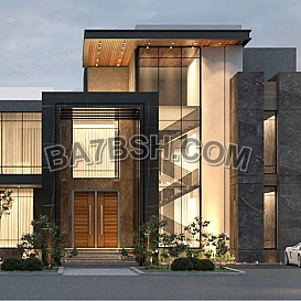 مكتب بدر العطوان للاستشارات الهندسية لتصميم واجهات منازل